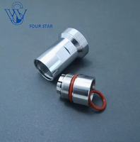 Câble d'alimentation en mousse 1/2'' à faible teneur en PIM, connecteur coaxial étanche RF DIN femelle 7/16 à pince