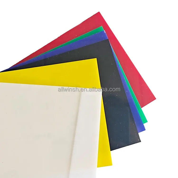 Lembar akrilik berwarna 3mm pmma akrilik dekoratif putih papan lembaran Perspex plastik warna-warni harga produsen 4*8 4 * 6ft