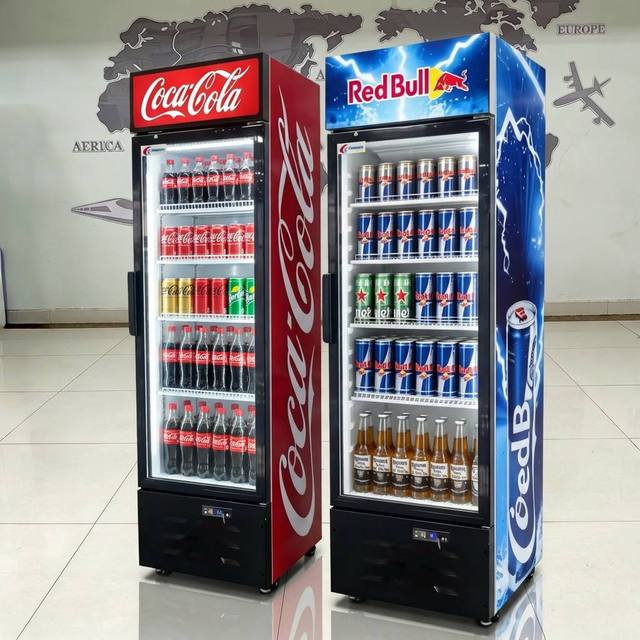 Free Design Cola Fridge Digital Display Fridge Beverage Beer Refrigerated Showcase Display Fridge Drink Glass Cabinet