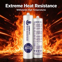 Scellant silicone pour toiture SANVO, durcissement neutre, 300 ml, résistant aux intempéries, résistant au vieillissement, résistant aux fissures, emballage pour la construction, haute adhérence