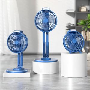 Ventilateur de table à batterie 1500 mAh avec lumière, vent puissant, chargement USB, économie d'énergie, commande plastique, ventilateur mécanique - Product Image 4