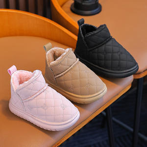 Mules de lona de algodón afelpado para mujer, modernos, para interior y exterior, cálidos para el invierno, talla grande, populares - Product Image 1