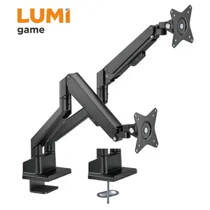 LDT62-C024 Dual Monitor Thin Gas Spring Monitor Arm