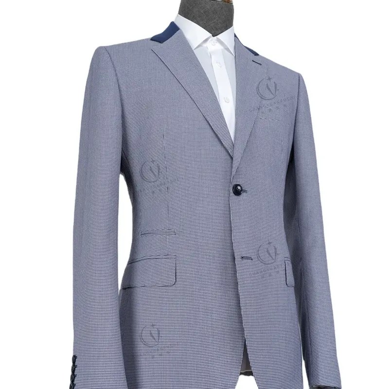 New Design Light Blue High Quality Casual Mens Blazer Party Wear New Autumn Fashion