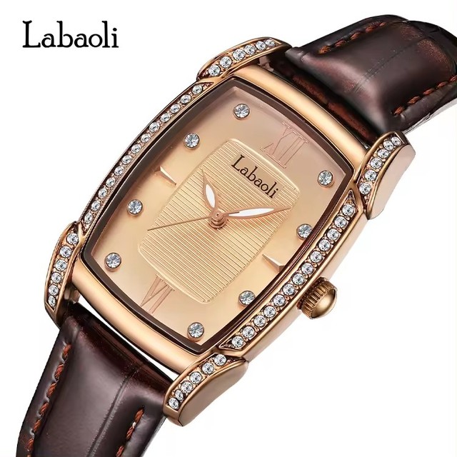 Longbo Labaoli LA048 Wrist Watches Leather Strap Luxury Fashion Waterproof Female Rectangle Women's Brand Wristwatch for Reloj