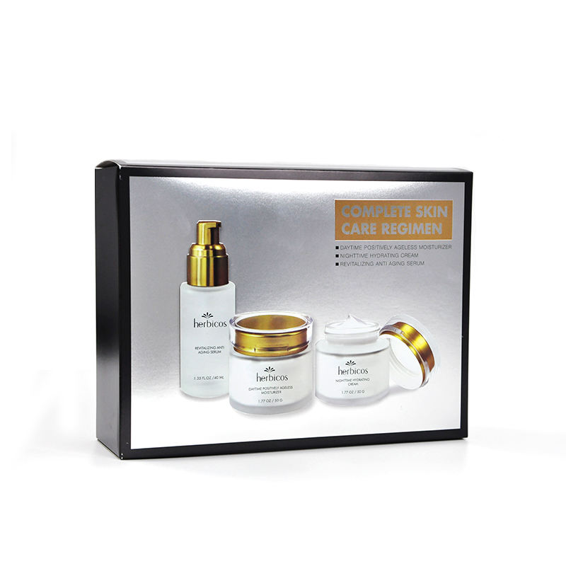 Herbicos Hot Sale Luxury Face Anti Aging Skin Care Set for Women Skincare Wholesale 3 Set