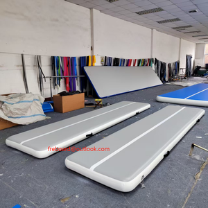 Barato 3M 5M 6m 8m 10m Gimnasio inflable Tumble <span class=keywords><strong>Airtrack</strong></span> Tumbling Mat Logotipo personalizado Cancha de baloncesto en casa Juego de pista de aire para gimnasia - Product Image 6