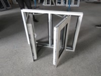 Fenêtre à battant en PVC au design moderne, économie d'énergie, insonorisée, résistante au vent et aux intempéries, extérieure, sur mesure pour maison, appartement, villa