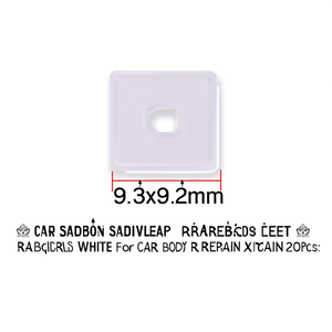 Clips de plástico para asientos de coche, 9,3x9,2mm, color blanco, para reparación de carrocería de coche, 20 unidades - Product Image 2