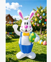 Lapin de Pâques gonflable de haute qualité, fournitures de Pâques, décoration de Pâques, décoration de fête de Pâques gonflable, jeu de rôle