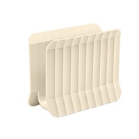 Construction verticale robuste en polypropylène beige mat Porte-serviettes élégants de cuisine classiques pratiques et élégants 2 pièces