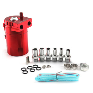 Réservoir universel en aluminium <span class=keywords><strong>de</strong></span> 300 ml pour la récupération des gaz <span class=keywords><strong>de</strong></span> déchets - Séparateur d'air et d'huile à double chambre avec filtre <span class=keywords><strong>de</strong></span> ventilation - Product Image 2