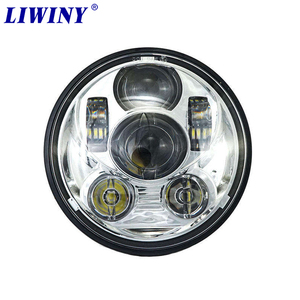 할리 데이비슨로드 킹 스트리트 글라이드에 대 한 오토바이에 대 한 Liwiny 5.75 인치 LED 헤드 라이트 - Product Image 1