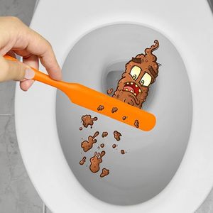 Prank thực tế Trò Đùa đồ chơi vui nhà vệ sinh gag Quà Tặng Silicone poop cắt dao Poo scraper - Product Image 2