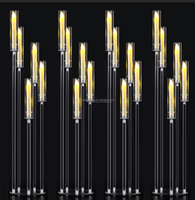 2025 Bougeoirs Mariage Chandeliers Candelabres Support de Fleurs Candelabre Central en Acrylique