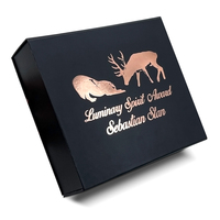 Boîte-cadeau en carton pliable de luxe exquis en forme de livre de taille de logo personnalisé boîte de papier pliable recyclable pour les cadeaux d'emballage
