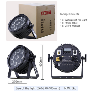 Forestfly độ sáng cao 6/10ch IP65 không dây <span class=keywords><strong>DMX</strong></span> Pin 9x18w rgbwauv 6in1 LED mệnh chiếu sáng - Product Image 5