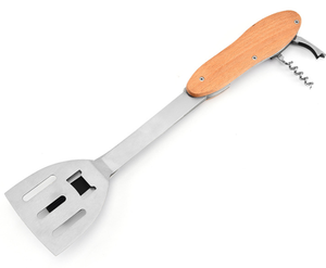 Novelty Stainless Steel 5 in 1 Outdoor New Design Multifunction <b>BBQ</b> Set Barbecue Spatula Grilling Kit - Product Image 5