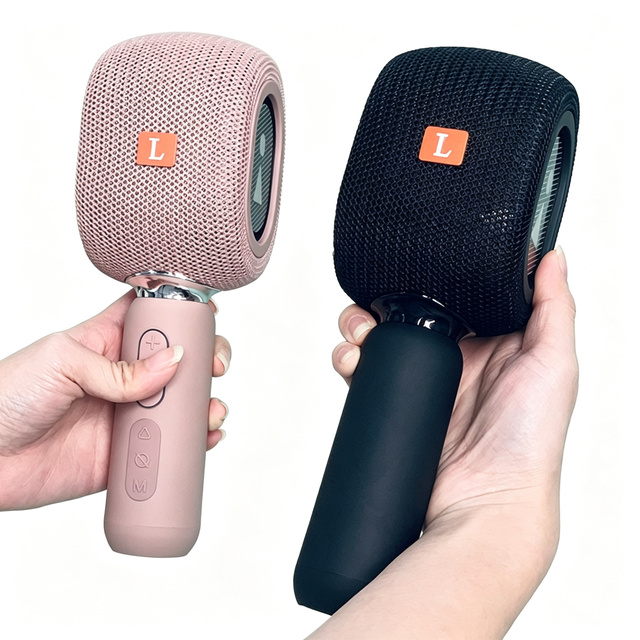 New KMC500 All-in-One Wireless Microphone Speaker Handheld Karaoke Mic Portable Home Recording Singing Gift Smart Audio