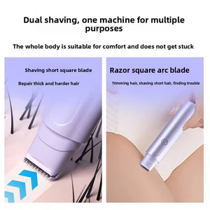 Afeitadora eléctrica femenina portátil Depilación Carga inalámbrica de doble cabeza para uso doméstico - Product Image 5