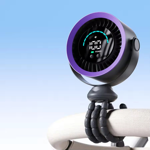 Ventilateur portable d'extérieur Octopus USB avec affichage numérique, 36 dB, batterie pliable 3-en-1 pour usage domestique, automobile et hôtelier - Product Image 1