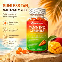 Gomitas Bronceadoras con Extracto de Tomate y Espino Amarillo con Aceite de Coco para Distribuidores, Fabricación por Contrato B2B