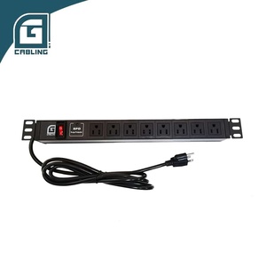 Gcabling 1U 15A ขนาด19นิ้ว110โวลต์10A 8พอร์ตอเมริกาซ็อกเก็ตเมาท์ฝรั่งเศส USA - Product Image 4