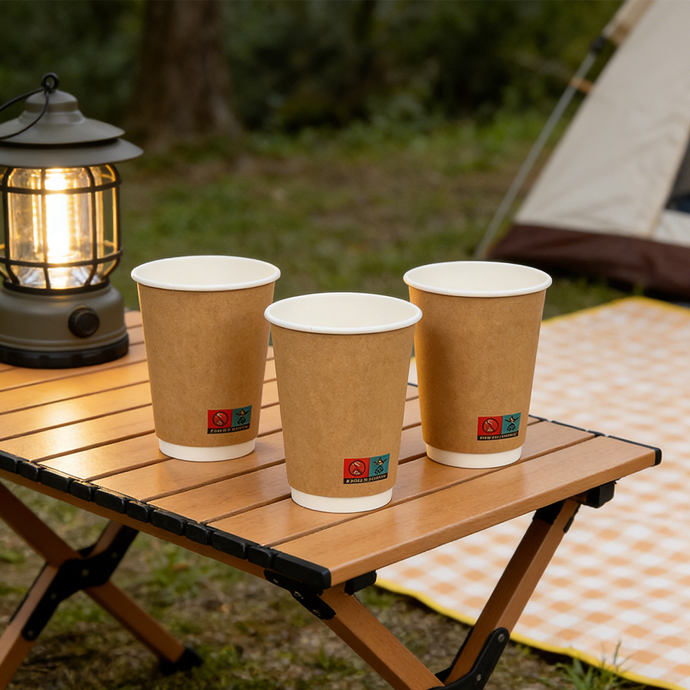 Customized Printed Double Wall Cup Coffee Paper Cup Packaging Disposable Paper Cup