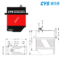 Servomoteur numérique CYS CYS-HIGH 650kg.cm pour voiture RC, avion, hélicoptère, robot
