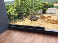 Mudah Install Aluminium U Channel Kuat Pagar Balustrade Harga untuk 10-22Mm Kaca untuk Villa Rumah Impian