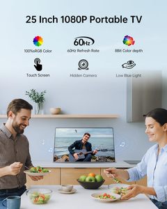 Smart TV Portatile da 23,8 Pollici con Touchscreen, Android 13, <span class=keywords><strong>Google</strong></span> Play, Fotocamera, 6GB RAM+128GB Memoria, Display 16:9 per Campeggio e Viaggi - Product Image 2