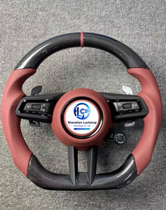 Volante de Fibra de Carbono Estilo Fábrica con Cuero Nappa de Grano Completo para <span class=keywords><strong>Porsche</strong></span> Carrera 4 GTS Coupé <span class=keywords><strong>Cabrio</strong></span> - Product Image 6