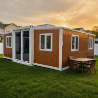 Maison conteneur extensible moderne à double aile pliante, certifiée CE ISO, avec système intérieur isolé thermiquement