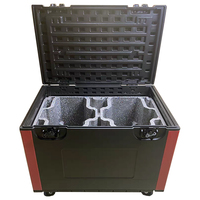 Valise de transport légère antichoc en PEHD pour deux petites lampes de scène, idéale pour le transport de lampes de table et de projecteurs de danse