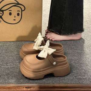 Mary <span class=keywords><strong>Jane</strong></span>, Zapatos Bonitos, Sandalias de Mujer con Lazo y Suela Gruesa, Dulces y Nuevas Chanclas Antideslizantes de Verano - Product Image 3