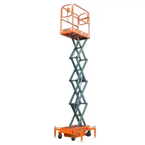 Customized Hydraulic Areial Lift Platforms Mobile Track Scissor Lift Electric Manlift For Farmland