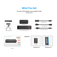 Venta caliente U8 mini decodificador de TV digital Full HD H.264 Soporte EPG PVR WIFI TV Box Rockchip 2/4/16GB TV stick