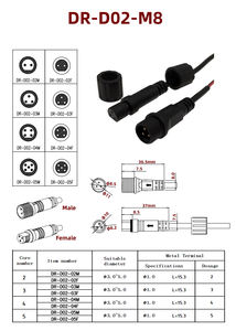DREAM START <span class=keywords><strong>2</strong></span> pin <span class=keywords><strong>3</strong></span> pin su geçirmez kablo konnektörü ip67 dış mekan elektrik kablo konnektörleri - Product Image 2