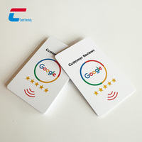 Carte de clé NFC personnalisée sans contact Google Review NTAG 213 Carte d'avis Google NFC avec code QR