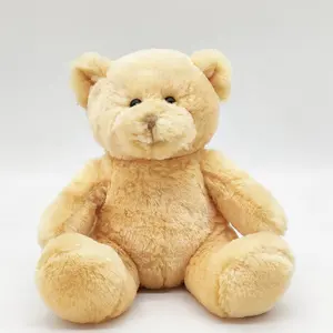 Grosir Pabrik Kualitas Tinggi Putih 100% Poliester Boneka Beruang Teddy dengan Kaus Logo Mainan Mewah
