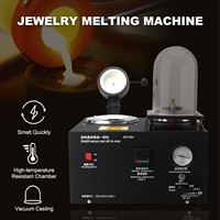 Four de fusion à cire perdue Auble 2L, machine de moulage sous vide 1600W pour la fusion de métaux, idéale pour bijoux, aluminium et argent