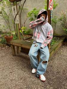 Sudaderas con capucha lisas Heavyweigh Boxy Acid Wash personalizadas a la moda para hombre, Sudadera con capucha estampada Vintage Distress - Product Image 3