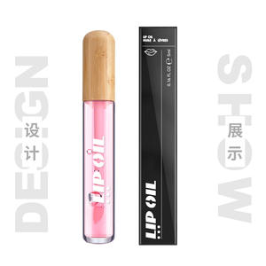 Etiqueta privada Vegan Fruity Plumping Lip Oil Mineral-Incuded Hidratante Líquido Pink Lip Gloss - Product Image 2