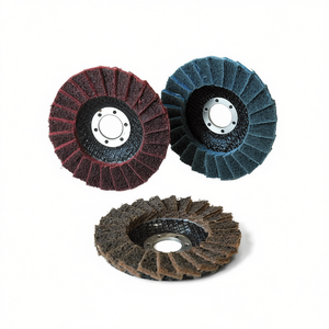 Disques à lamelles Fervi 125 mm pour le conditionnement de surface, le meulage et le polissage des métaux - Product Image 2