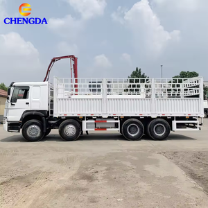 Camion de fret lourd 40 tonnes 50 tonnes Sinotruck Howo d'<span class=keywords><strong>occasion</strong></span> 8x4 à 12 roues avec clôture - Product Image 5