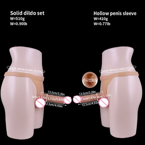 Delove Dildo Hueco Portátil para Mujeres, de Silicona, con Sujetador para Pantalones, Simulación de Dildo Sólido con Correa, Color Carne, Resistente al Agua - Product Image 6