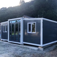 Villa préfabriquée moderne de luxe prête à l'emploi de 20 pieds et 40 pieds, isolée, portable, extensible, maison conteneur, 2, 3, 4, 5 chambres, maison mobile miniature