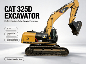 รถขุดตีนตะขาบ CAT 325D มือสอง ขนาด 25 ตัน ระบบไฮดรอลิกสำหรับงานหนัก ประสิทธิภาพเสถียร เหมาะสำหรับโครงการก่อสร้าง - Product Image 1