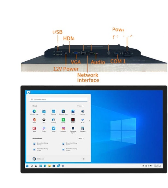 32 Inch Desktop Computer All in One Lcd Screen Display Windows10 Advertising Capacitive Touch-screen 1080p HD IPS Metal Shell