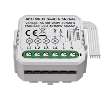 Commutateur de relais Wifi, module de commutateur intelligent Tuya, pour le contrôle électrique de la maison intelligente bricolage